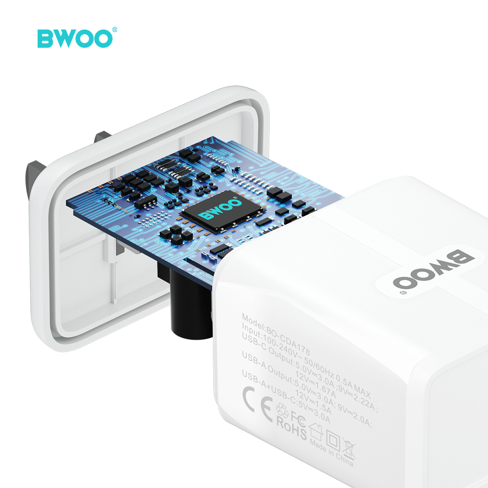 CDA178 CARGADOR DE PARED RÁPIDO 20W, DUAL PORT - Imagen 3