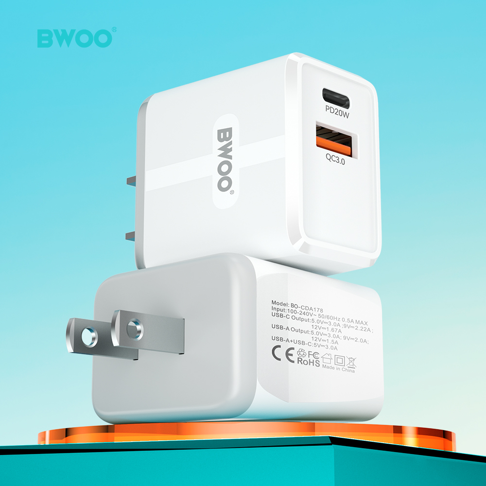 CDA178 CARGADOR DE PARED RÁPIDO 20W, DUAL PORT - Imagen 6