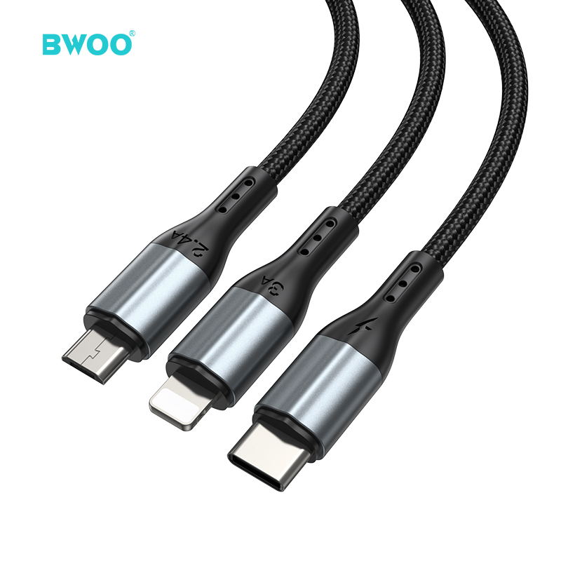 X274 CABLE DE DATOS MULTI 3 EN 1: USB to: Lightning, Micro y tipo C